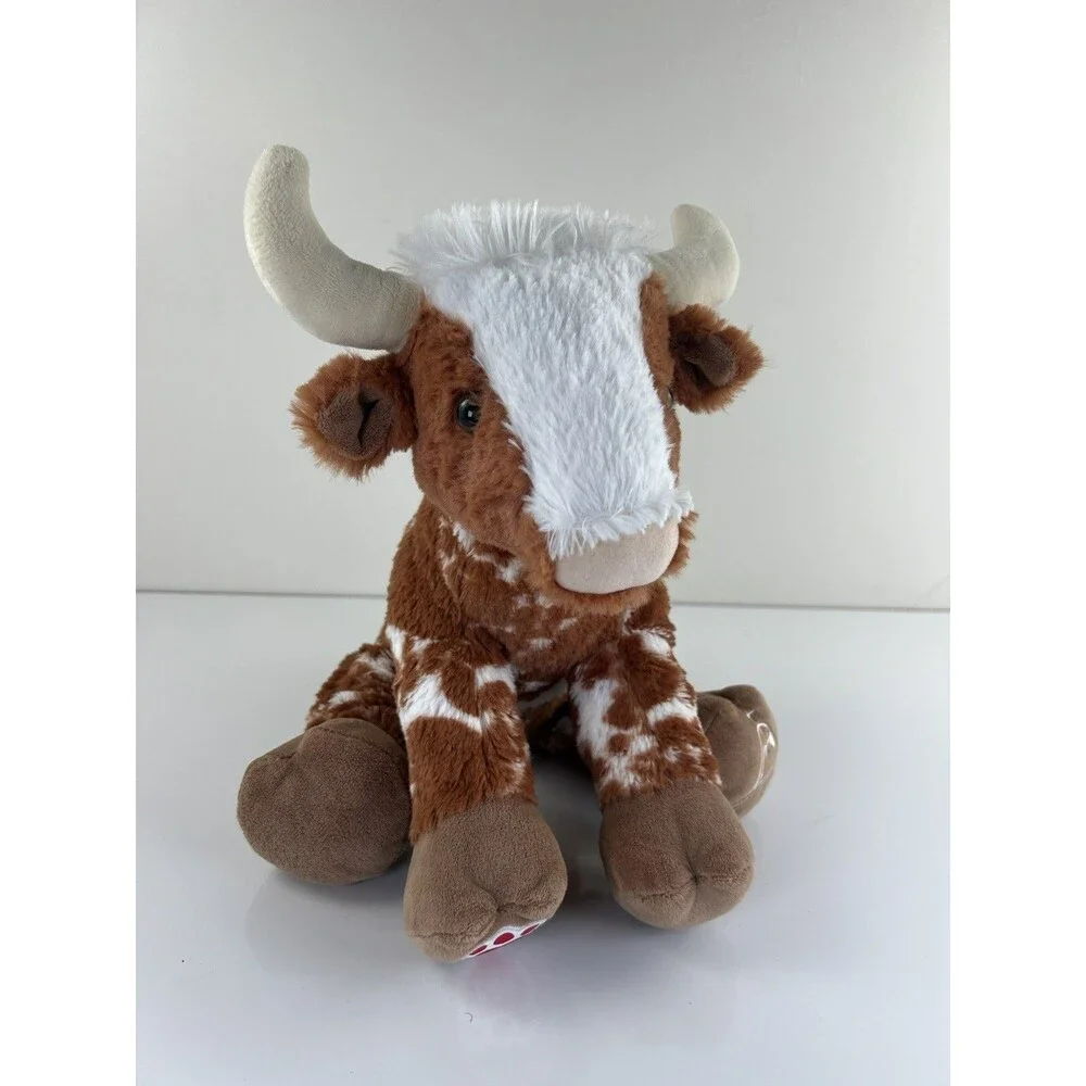 Build A Bear Longhorn Spotted Bull Cow Stuffed Animal The Shrine Way of Lights